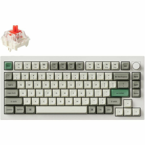 Keychron Q1 Max QMKVIA Wireless Custom Mechanical Keyboard - WiredWireless Connectivity - BluetoothRF - 51 - 240 GHz - USB Type A Q1M-P1