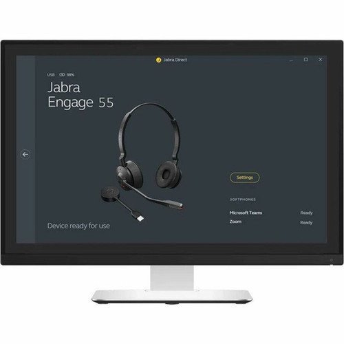 Jabra Engage 55 SE Headset - Stereo - USB Type A - WiredWireless - DECT - 490 ft 14935 m - 40 Hz to 16 kHz - Over-the-head On-ear 9659-415-125