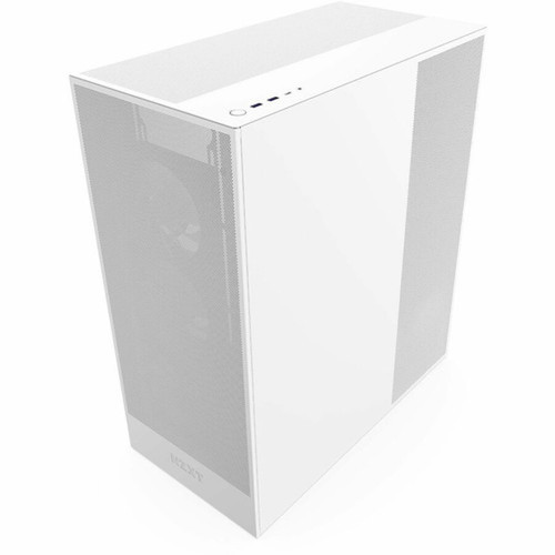 NZXT H7 Flow RGB Mid-Tower ATX Airflow Case with RGB Fans - Mid-tower - Matte White - Galvanized Cold Rolled Steel SGCC Tempered - CM-H72FW-R1