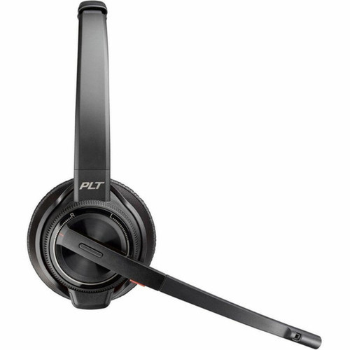 Poly Savi 8220 UC DECT 1920-1930 MHz Single Ear Headset TAA - Stereo - DECT - 5906 ft 180 m - 32 Ohm - On-ear Over-the-head - - - 8L7E2AAABA