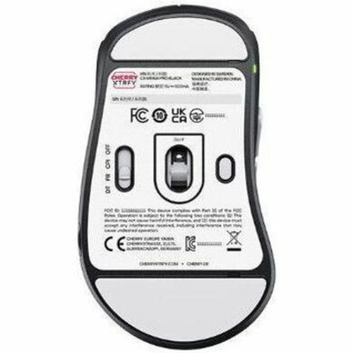 CHERRY XTRFY M64 PRO Wireless Gaming Mouse - Pixart 3395 - CableWireless - Radio Frequency - 240 GHz - Rechargeable - Black - USB - CX-M64W-PRO-BLACK