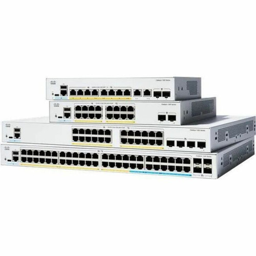 Cisco Catalyst C1300-8FP-2G Ethernet Switch - 10 Ports - Manageable - Gigabit Ethernet - 101001000Base-T 1000Base-X - Refurbished - C1300-8FP-2G-RF