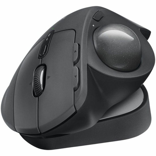 Logitech MX Ergo S Plus Mouse - Optical - Wireless - 3281 ft 10000 mm - Bluetooth - 240 GHz - Rechargeable - Graphite - USB - 2048 910-007247