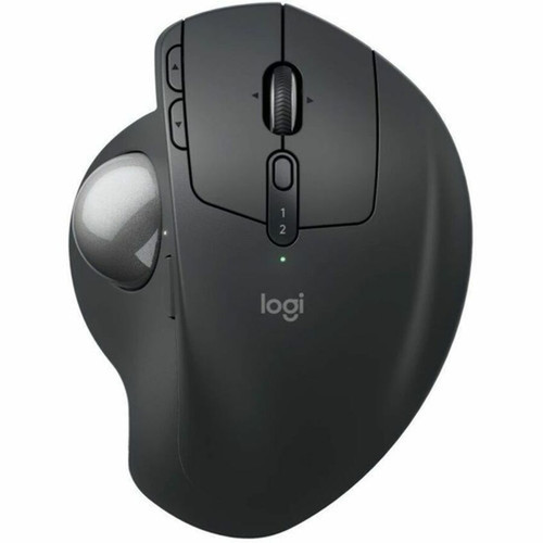 Logitech MX Ergo S Plus Mouse - Optical - Wireless - 3281 ft 10000 mm - Bluetooth - 240 GHz - Rechargeable - Graphite - USB - 2048 910-007247