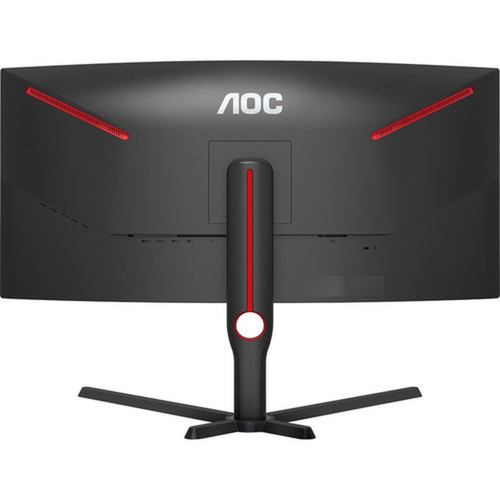 AOC CU34G3S 34 Class UW-QHD Curved Screen Gaming LCD Monitor - 219 - Black Red - 34 Viewable - Vertical Alignment VA - LED - x - CU34G3S