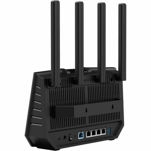 Asus RT-BE92U Wi-Fi 7 IEEE 80211 abgnacaxbe Ethernet Wireless Router - Tri Band - 240 GHz ISM Band - 6 GHz UNII Band - 5 x x x RT-BE92U
