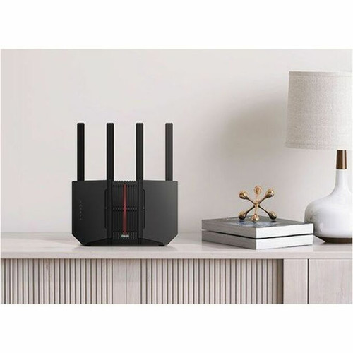 Asus RT-BE92U Wi-Fi 7 IEEE 80211 abgnacaxbe Ethernet Wireless Router - Tri Band - 240 GHz ISM Band - 6 GHz UNII Band - 5 x x x RT-BE92U