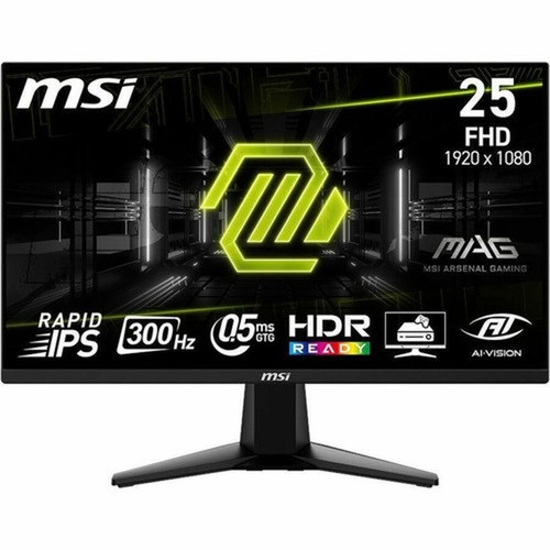 MSI MAG 255XF 25 Class Full HD Gaming LCD Monitor - 169 - Metallic Black - 245 Viewable - Rapid IPS - 1920 x 1080 - 107 Billion - MAG255XF