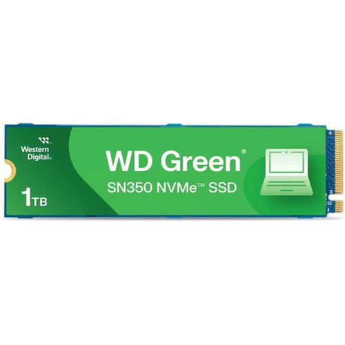 WD Green SN350 WDS100T2G0C-00CDH0 1 TB Solid State Drive - M2 2280 Internal - PCI Express NVMe PCI Express NVMe 30 x4 - Computer - WDS100T2G0C-00CDH0