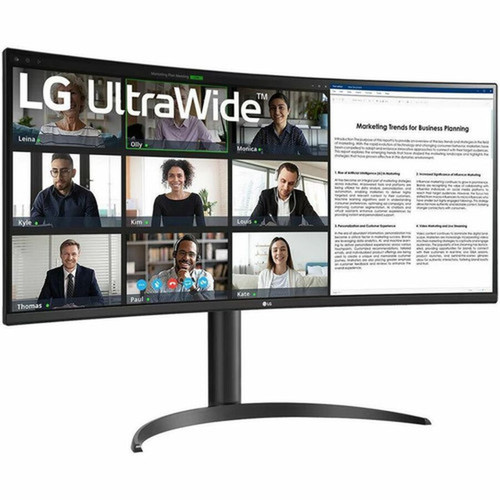 LG Ultrawide 34WR55QK-B 34 Class UW-QHD Curved Screen LCD Monitor - 219 - 34 Viewable - Vertical Alignment VA - 3440 x 1440 - 300 34WR55QK-B