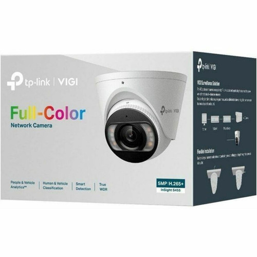 TP-Link InSight InSight S455 5 Megapixel Network Camera - Color - Turret - 98 ft 2987 m InfraredColor Night Vision - H265 - x - INSIGHT S4554MM