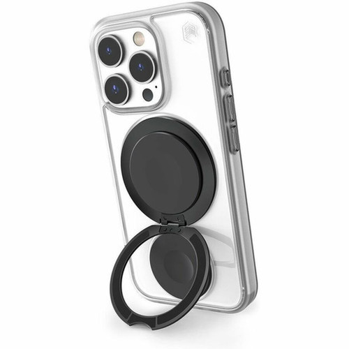 STM Goods Roll Case for iPhone 16 Series - For Apple iPhone 16 Pro Smartphone - ClearBlack - Drop Resistant Impact Absorbing Impact STM-322-451FF-01