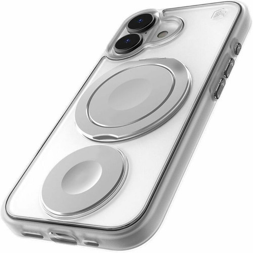STM Goods Roll Case for iPhone 16 Series - For Apple iPhone 16 Smartphone - Clear Silver - Drop Resistant Impact Absorbing Impact - STM-322-451FE-02