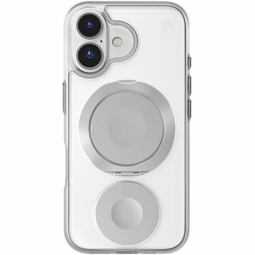 STM Goods Roll Case for iPhone 16 Series - For Apple iPhone 16 Smartphone - Clear Silver - Drop Resistant Impact Absorbing Impact - STM-322-451FE-02