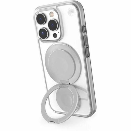 STM Goods Roll Case for iPhone 16 Series - For Apple iPhone 16 Pro Smartphone - Clear Silver - Drop Resistant Impact Absorbing - - STM-322-451FF-02