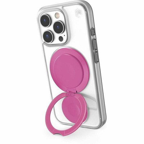 STM Goods Roll Case for iPhone 16 Series - For Apple iPhone 16 Pro Smartphone - Clear Pink - Drop Resistant Impact Absorbing Impact STM-322-451FF-04
