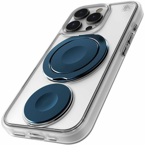 STM Goods Roll Case for iPhone 16 Series - For Apple iPhone 16 Pro Smartphone - Clear Blue - Drop Resistant Impact Absorbing Impact STM-322-451FF-03