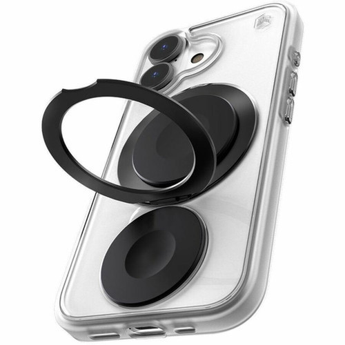 STM Goods Roll Case For iPhone 16 Series - For Apple iPhone 16 Plus Smartphone - Clear Silver - Drop Resistant Impact Absorbing - - STM-322-451FG-02