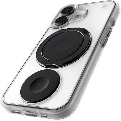 STM Goods Roll Case For iPhone 16 Series - For Apple iPhone 16 Plus Smartphone - Clear Silver - Drop Resistant Impact Absorbing - - STM-322-451FG-02