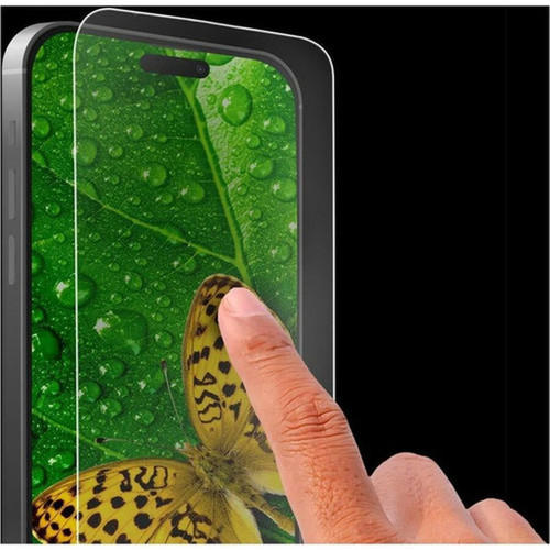 STM Goods EcoGlass For iPhone 16 Series Clear - For OLED iPhone 16 Plus - Shatter Proof Crack Resistant Fingerprint Resistant - 9H STM-333-453FG-01