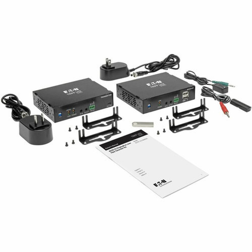 Tripp Lite by Eaton B127F-1A1-MMDDA KVM ConsoleExtender - 985 ft 300228 mm Range - 4K - 3840 x 2160 Maximum Video Resolution - 3 x B127F-1A1-MMDDA