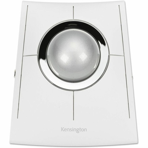Kensington SlimBlade Pro EQ Trackball - Optical - CableWireless - BluetoothRadio Frequency - 240 GHz - Rechargeable - White - USB C K72084NA
