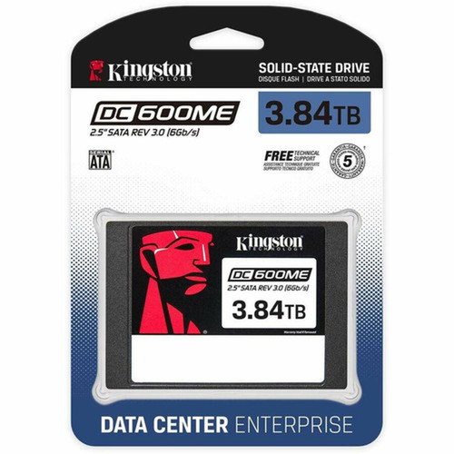 Kingston DC600ME 384 TB Solid State Drive - 25 Internal - SATA SATA600 - Mixed Use - Server Data Center Device Supported - 1 - SEDC600ME3840G