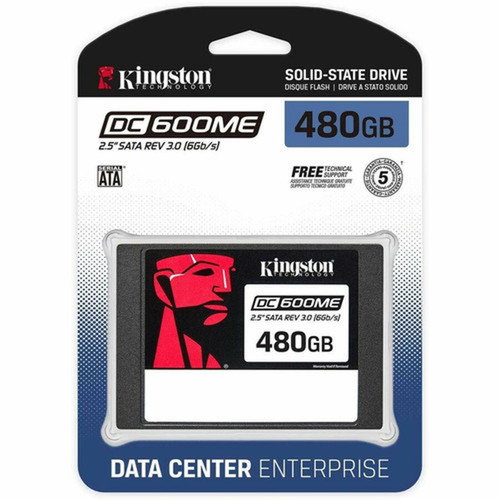 Kingston DC600ME 480 GB Solid State Drive - 25 Internal - SATA SATA600 - Mixed Use - Server Data Center Device Supported - 1 - - SEDC600ME480G