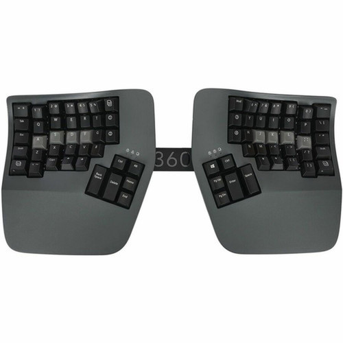 Kinesis Advantage360 Pro Bluetooth Keyboard- Gateron Brown - WiredWireless Connectivity - Bluetooth - 30 ft 9144 mm - USB Interface KB360-PRO-GBR