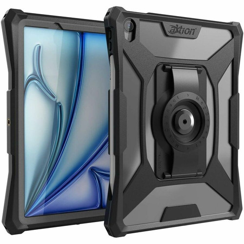 The Joy Factory aXtion Slim MH Rugged Carrying Case for 11" (279.40 mm) Apple iPad Air 11 (2024) Tablet - Clear Black - Water Proof, - (Fleet Network)