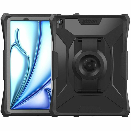 The Joy Factory aXtion Slim MH Rugged Carrying Case for 11" (279.40 mm) Apple iPad Air 11 (2024) Tablet - Clear Black - Water Proof, - (CWA5152MH)