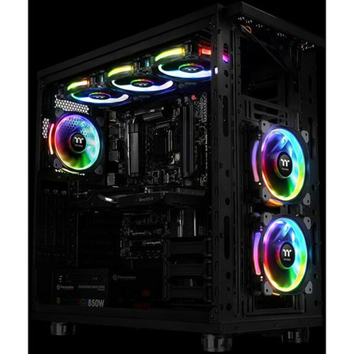 Thermaltake Riing Plus 14 RGB Radiator Fan TT Premium Edition - 5.51" (140 mm) Maximum Fan Diameter - 3 x Fan(s) - 63.19 CFM Maximum - (CL-F056-PL14SW-A)