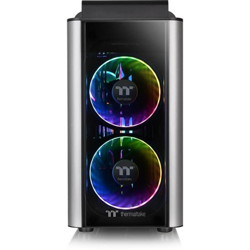 Thermaltake Level 20 GT RGB Plus Edition Full Tower Chassis - Full-tower - Black - SPCC, Tempered Glass - 7 x Bay - Mini ITX, Micro - (Fleet Network)