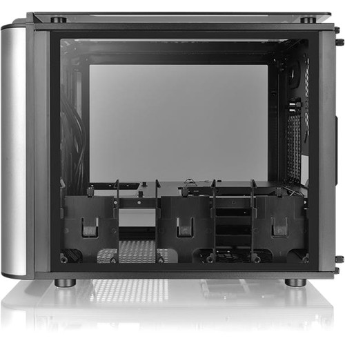 Thermaltake Level 20 VT Micro Chassis - Black - SPCC, Tempered Glass - 6 x Bay - Mini ITX, Micro ATX Motherboard Supported - 9 x - 3 x (CA-1L2-00S1WN-00)