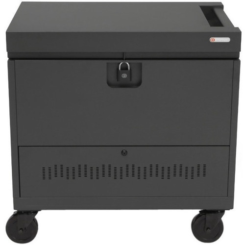 Bretford CUBE Toploader Cart - 4 Casters - 5" (127 mm) Caster Size - Steel - 34" Width x 23" Depth x 33" Height - Mustard - For 40 (Fleet Network)