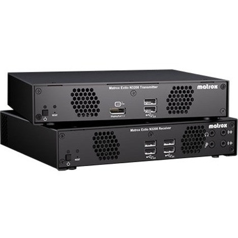 Matrox Extio 3 N3208 Transmitter Card - 1 Computer(s) - 2560 x 1600 Maximum Video Resolution - 1 x Network (RJ-45) - 1 x USB - Plug-in (Fleet Network)