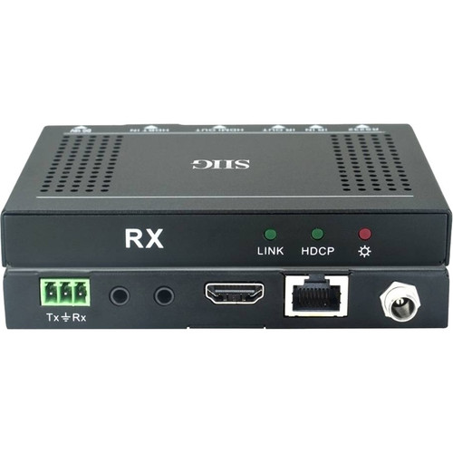 SIIG HDMI HDBaseT 4K Receiver (RX) - 1 Output Device - 229.66 ft (70000 mm) Range - 1 x Network (RJ-45) - 1 x HDMI Out - 4K - 4096 x - (Fleet Network)
