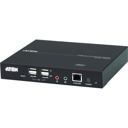 ATEN VGA KVM over IP Console Station - 64 Computer(s) - 1 Remote User(s) - 1920 x 1200 Maximum Video Resolution - 2 x Network (RJ-45) (Fleet Network)