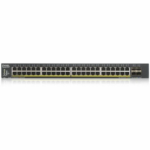 ZyXEL XGS1930-52HP 48-Port Gigabit Smart Managed PoE+ Switch - 4 SFP+ 10G Uplinks - 375W PoE Budget - Layer 2 - Rack-Mountable