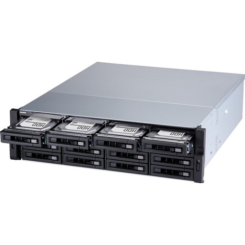 QNAP TS 1677XU RP 2600 SAN NAS Storage System AMD Ryzen 5 Hexa Core 3.40 GHz 16 Drive Bays SSD Support TS-1677XU-RP-2600-8G-US