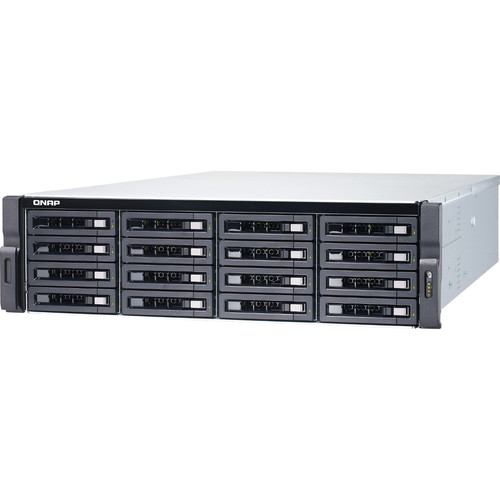 QNAP TS 1677XU RP 2600 SAN NAS Storage System AMD Ryzen 5 Hexa Core 3.40 GHz 16 Drive Bays SSD Support TS-1677XU-RP-2600-8G-US