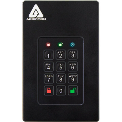 Apricorn Aegis Fortress 512 GB External Solid State Drive USB 3.0 Hardware Encrypted Secure Backup Solution AFL3-S500