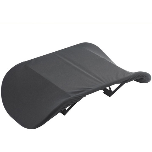 Chief Fusion Back Cover, Dual - Large - Supports Flat Panel Display - Stretchable, Lightweight - Polyester, Steel - Black (FCAC2X1LB)