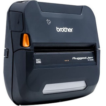 Brother RuggedJet RJ4230B Direct Thermal Printer - Monochrome - Portable - Label/Receipt Print - 4.09" (104 mm) Print Width - 5 in/s - (RJ4230B)