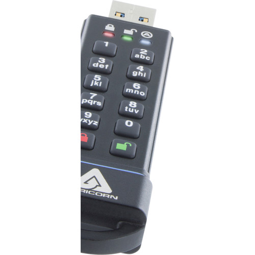 Apricorn Aegis Secure Key - USB 3.0 Flash Drive - 1 TB - USB 3.0 - 195 MB/s Read Speed - 162 MB/s Write Speed - 256-bit AES - 3 Year (ASK3-1TB)