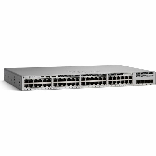 Cisco C9200L-48T-4G-A Catalyst 9200 Layer 3 Switch - 48 Port Gigabit Ethernet - 4 SFP Uplinks - Rack-Mountable