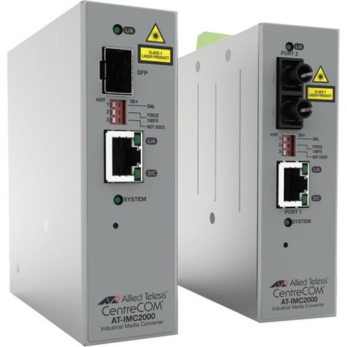 Allied Telesis IMC2000TP/SC Transceiver/Media Converter - 1 x Network (RJ-45) - 1 x SC Ports - Multi-mode - Gigabit Ethernet - - 0.55 (Fleet Network)