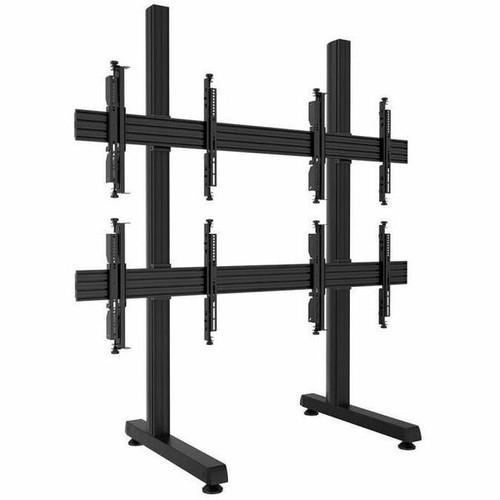 Atdec 2 x 2 freestanding floor mount - Up to 110lb/display - VESA up to 400 - 70.8in posts - 68.9" rails - Micro adjustments - or (Fleet Network)