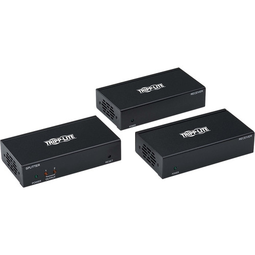 Tripp Lite by Eaton B127-002-D2H Video Extender Transmitter/Receiver - 1 Input Device - 2 Output Device - 125 ft (38100 mm) Range - 4 (Fleet Network)