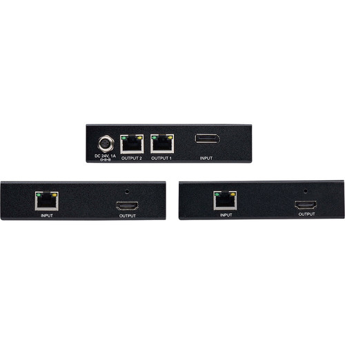Tripp Lite series B127-002-D2H Video Extender Transmitter/Receiver - 1 Input Device - 2 Output Device - 125 ft (38100 mm) Range - 4 x (B127-002-D2H)